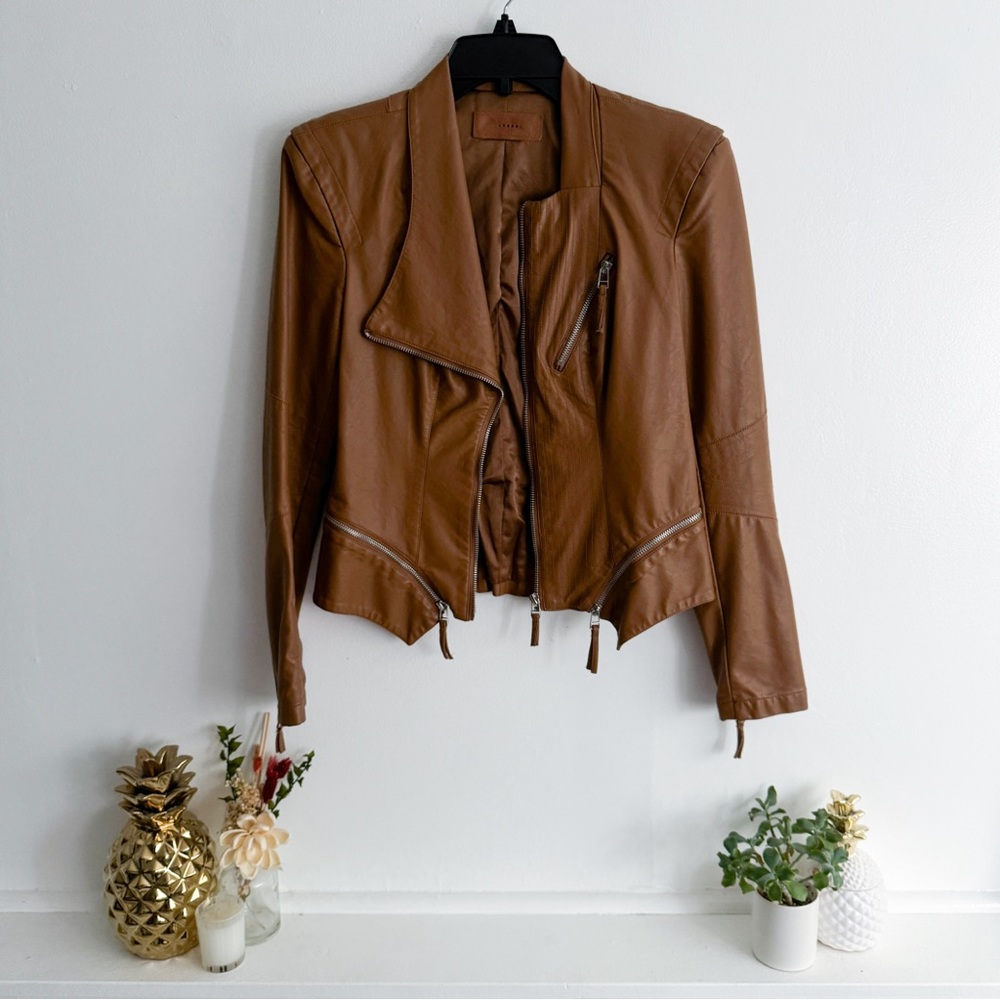 BlankNYC Asymmetrical Zip Faux Leather Jacket